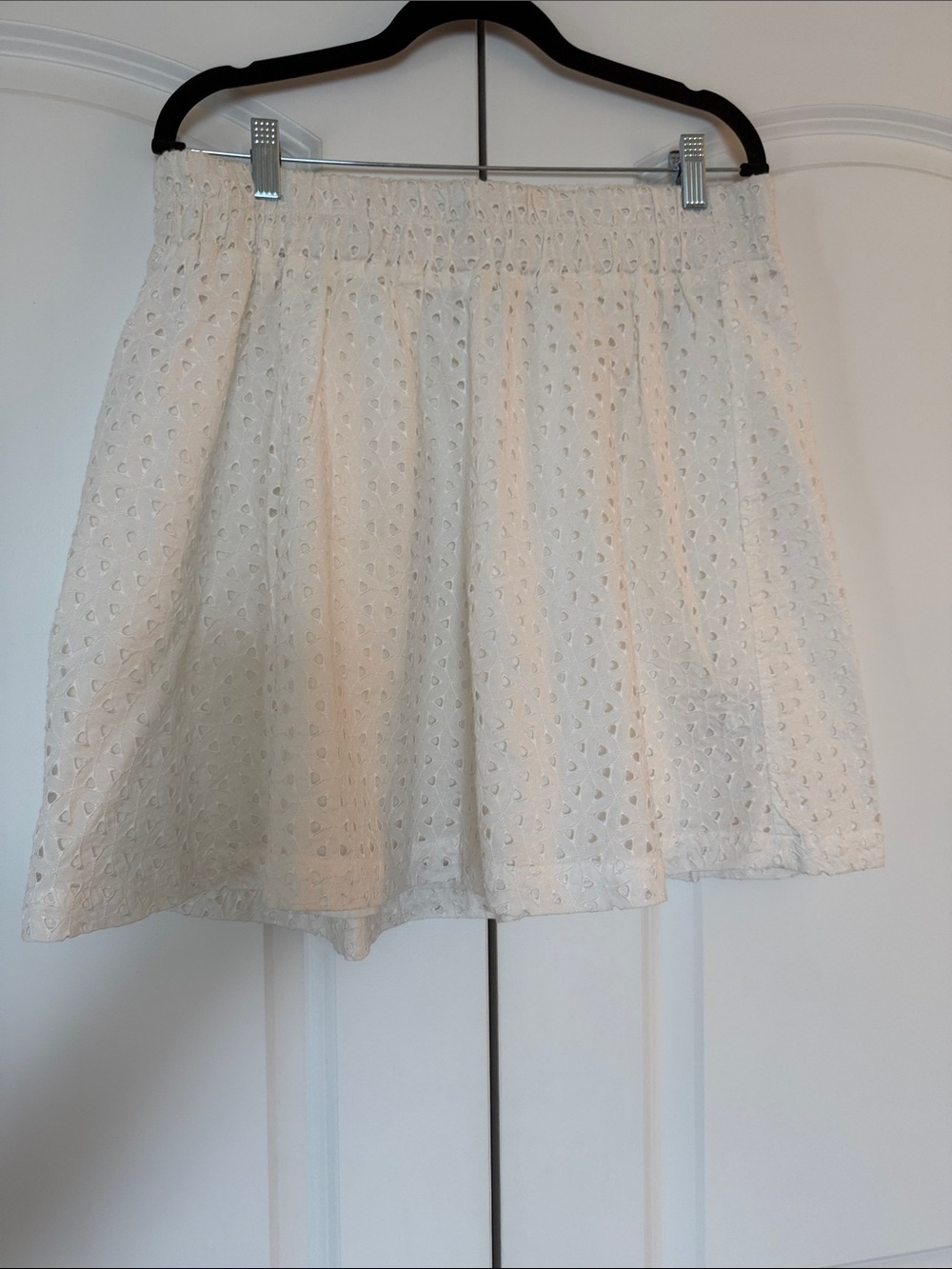 Massimo White Eyelet Circle Skirt